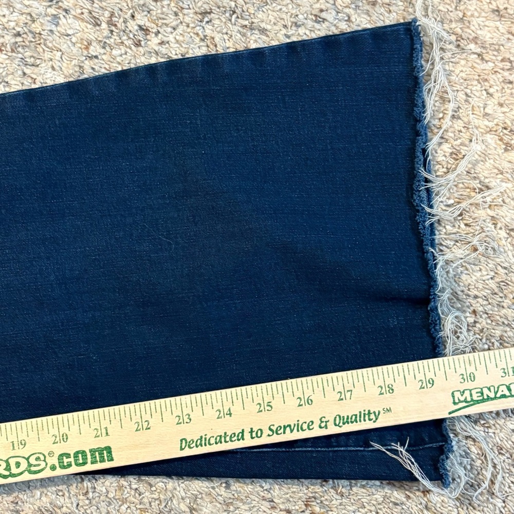 Express 70’s Flare Mid-Rise Dark Indigo Jeans - Medium Short Size 6/8/10 - Picture 9 of 10